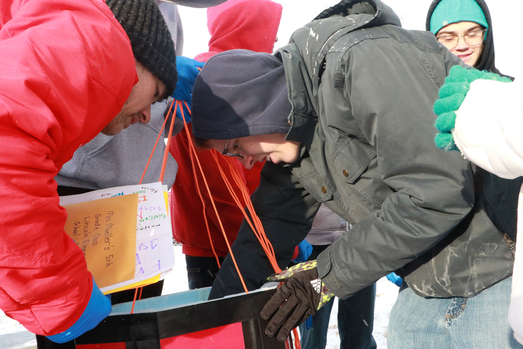 PHOTOS: Weather balloon launch at Lincoln Elementary